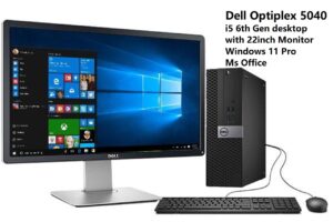 (USED) DELL OPTIPLEX 5040 FULL COMPUTER WITH MONITOR 22"