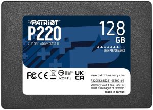 Patriot P220 128GB Internal SSD - SATA 3 2.5"