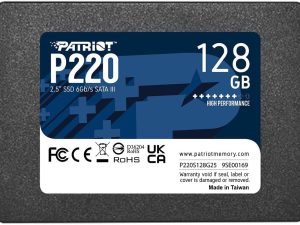 Patriot P220 128GB Internal SSD - SATA 3 2.5"