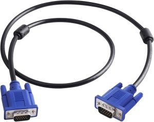 VGA to VGA Monitor Cable HD15 Male to Male for TV Computer Projector (3 Feet)